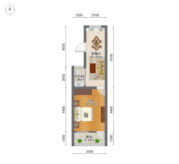 南京毛家苑小区户型图