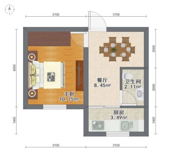 南京安国村户型图