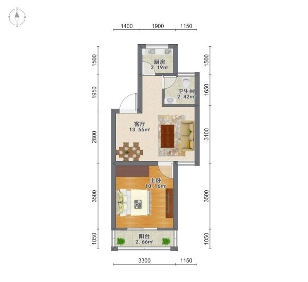 南京天地新城天玑座户型图