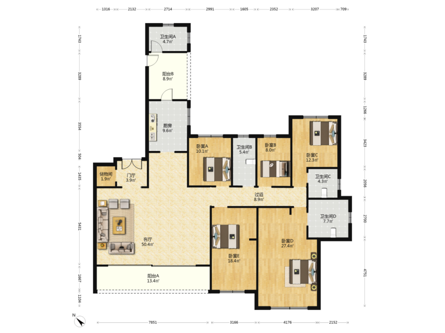 成都复地金融岛二手房房源图片