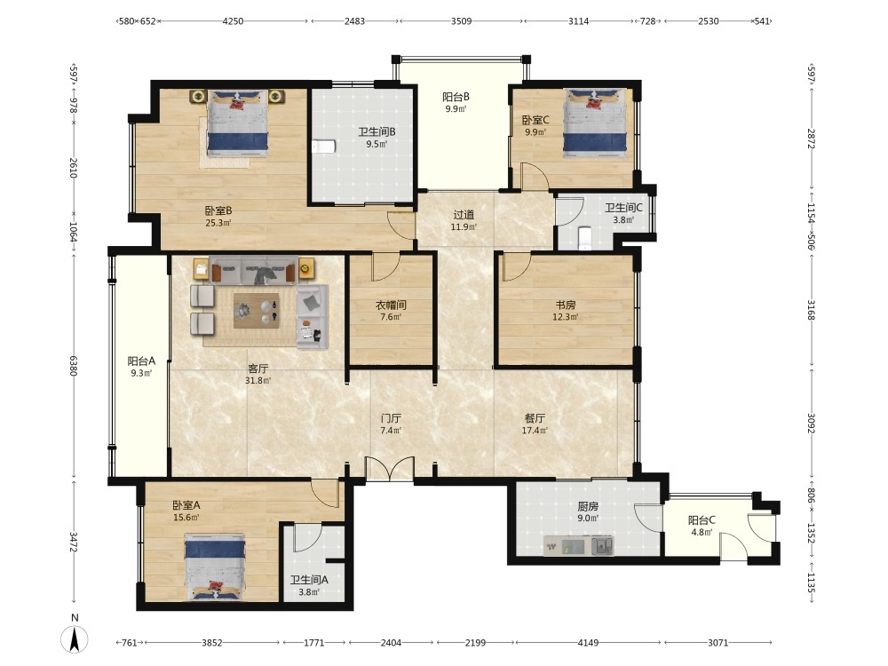 成都西派国际二手房房源图片