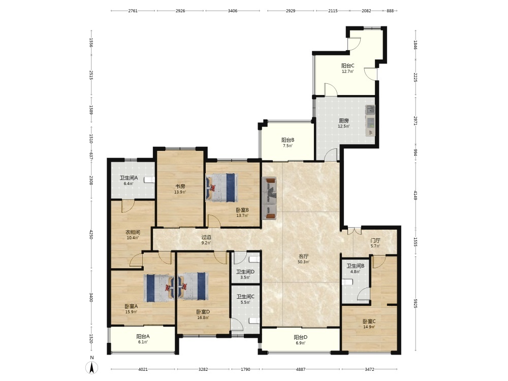 成都中海九号公馆二手房房源图片