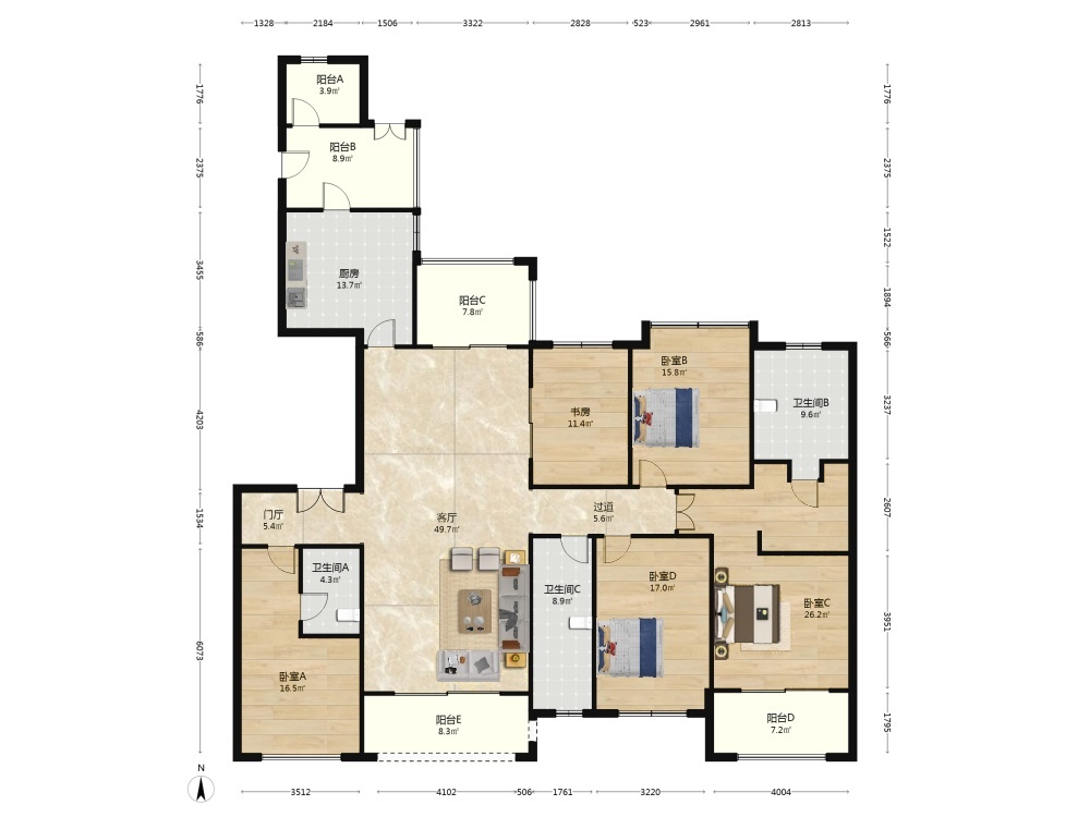 成都中海九号公馆二手房房源图片