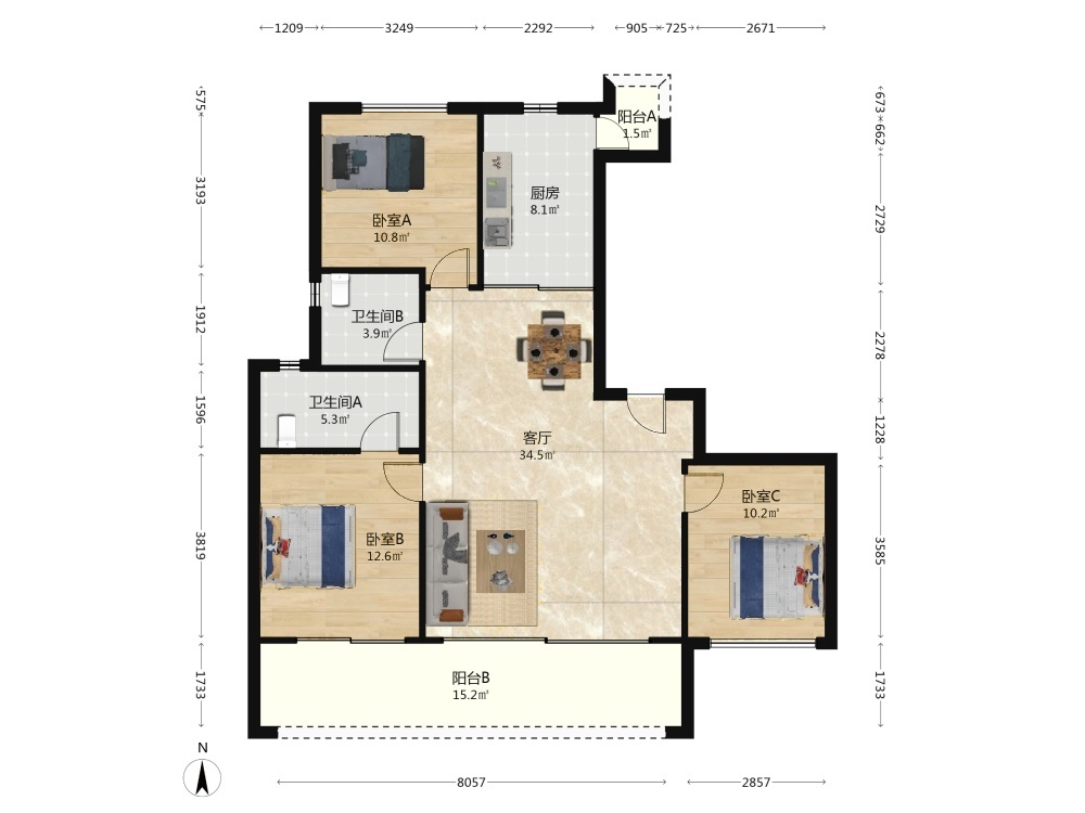 成都绿城凤栖鹭鸣二手房房源图片