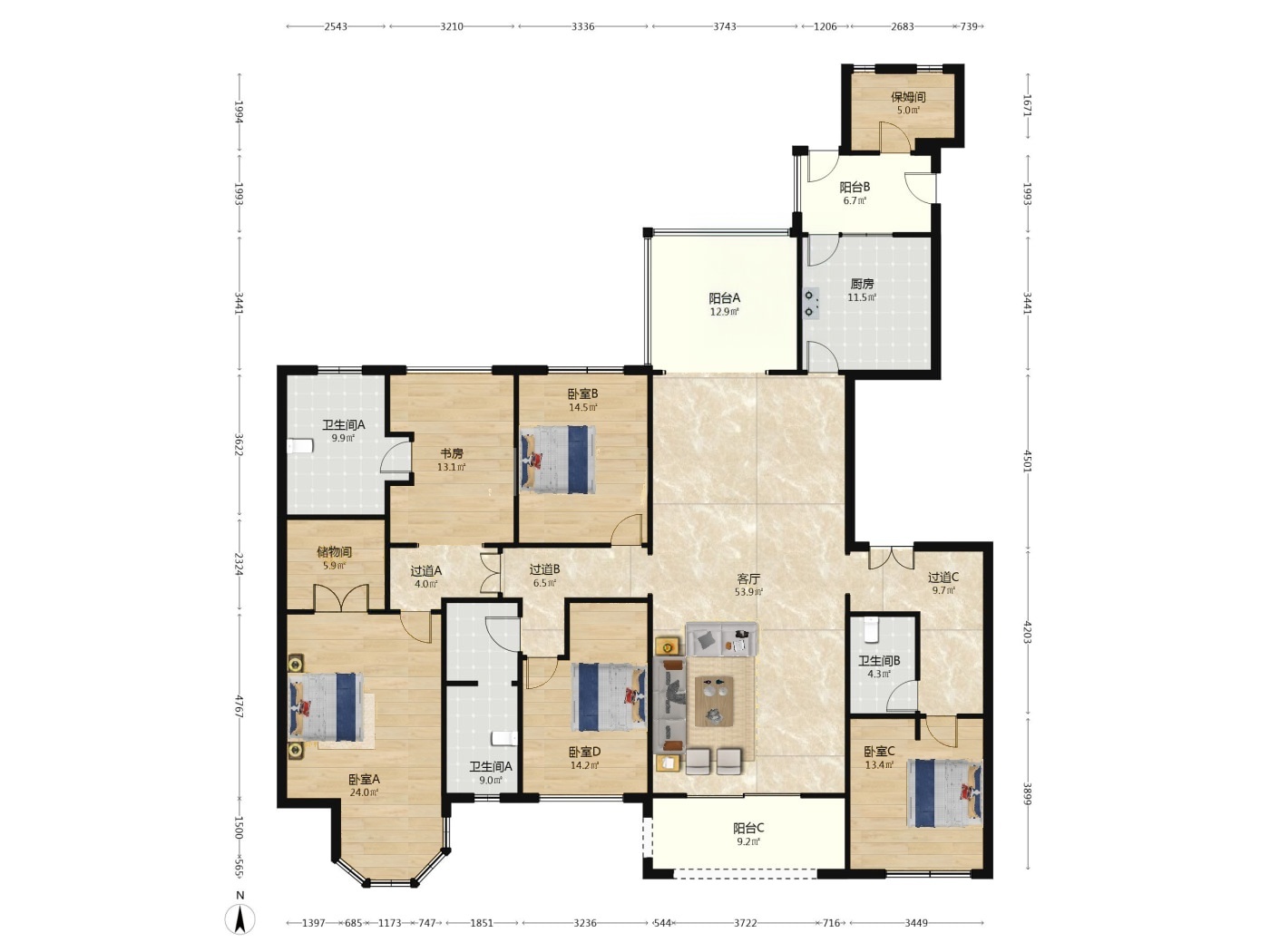 成都中海城南一号二手房房源图片