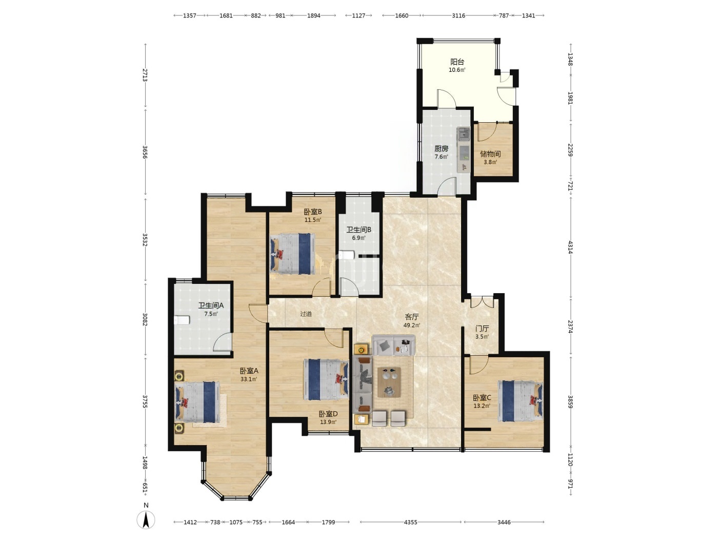 成都中海城南一号二手房房源图片