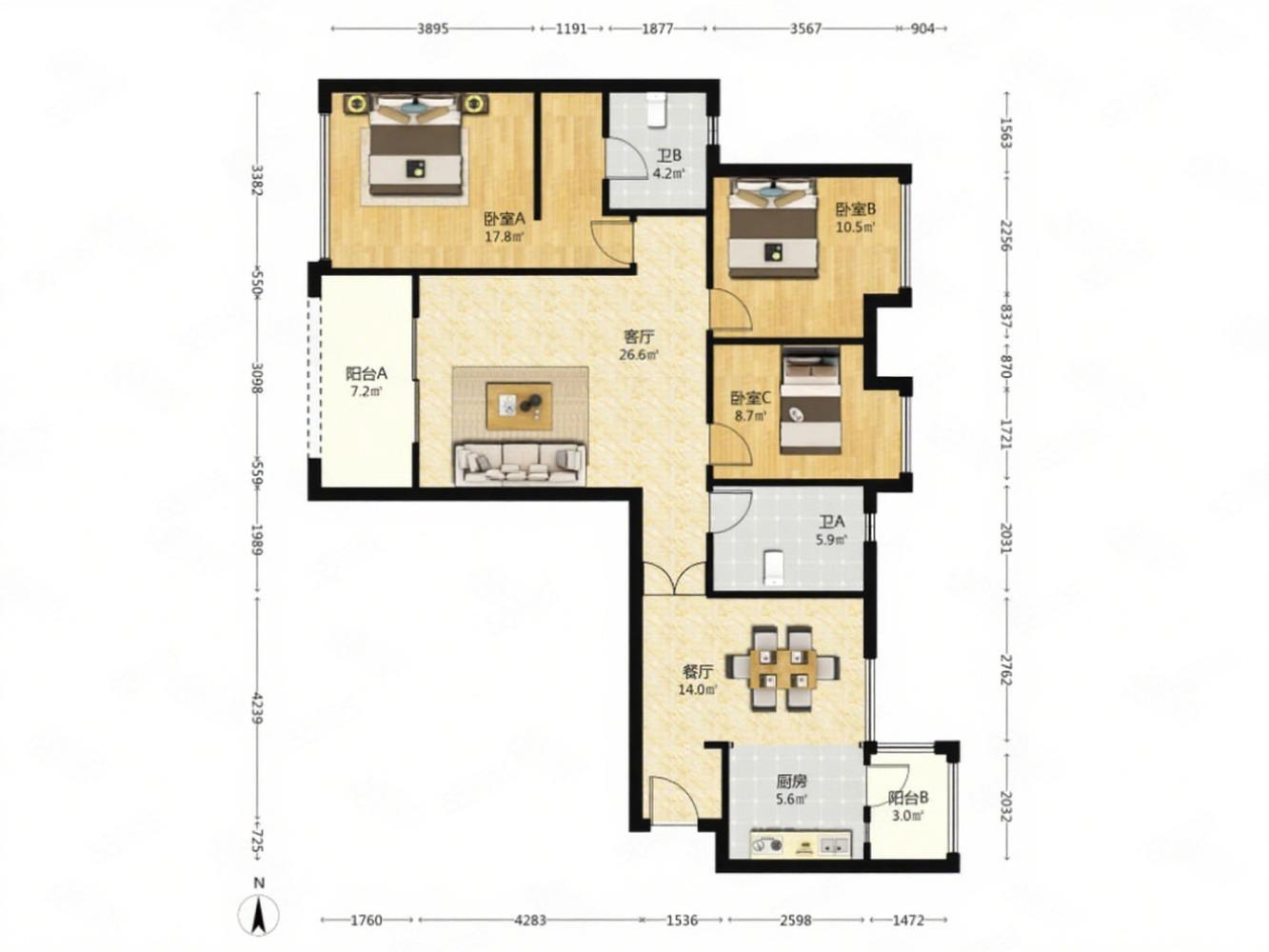 成都复地雍湖湾二手房房源图片