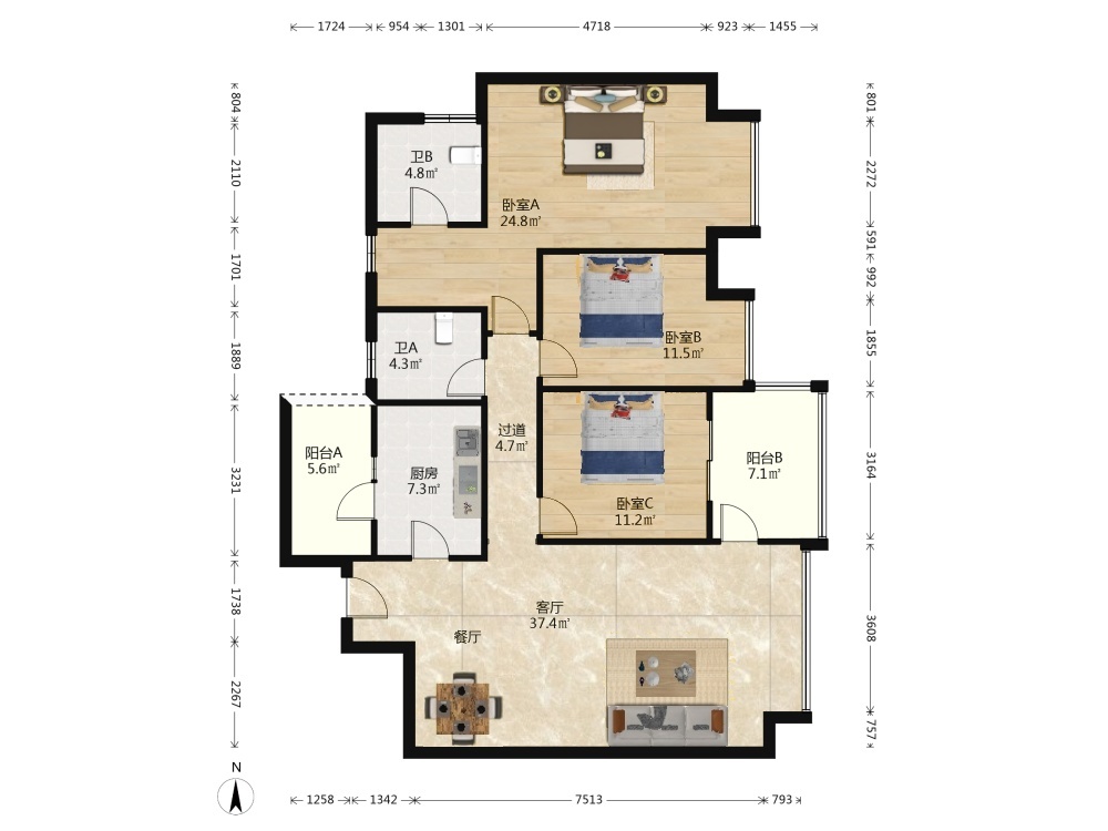 成都都城雅颂居二手房房源图片