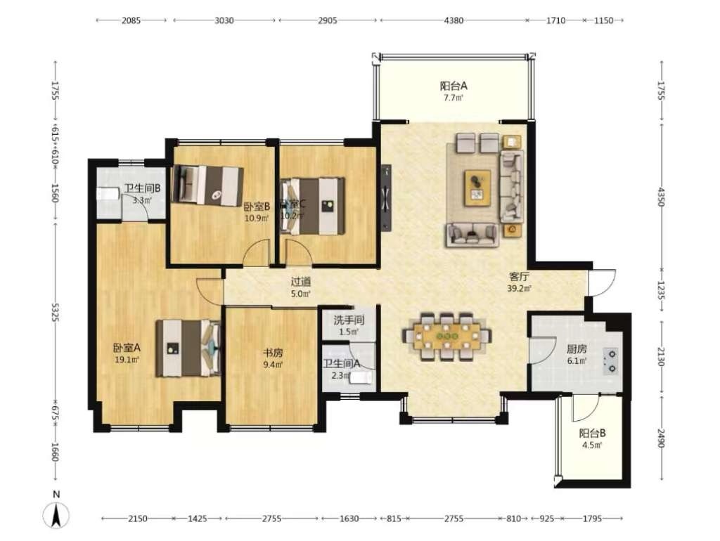 成都中洲锦城湖岸二手房房源图片