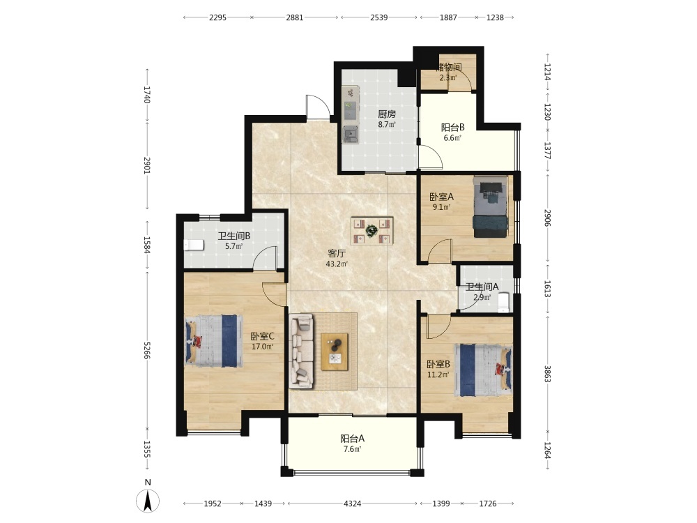 成都峰度天下二手房房源图片