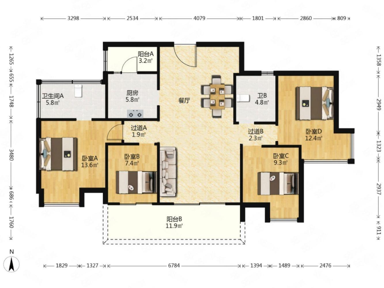 成都凯德世纪名邸东庭二手房房源图片