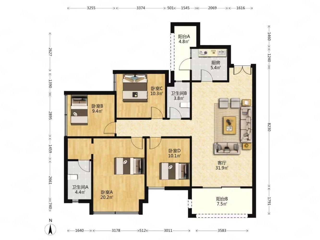 成都中洲锦城湖岸二手房房源图片