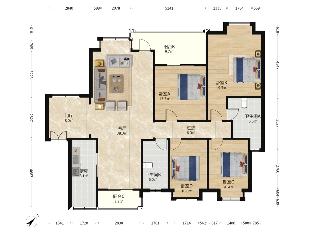 成都中海兰庭二手房房源图片