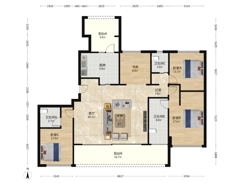 成都绿城凤栖鹭鸣二手房房源图片