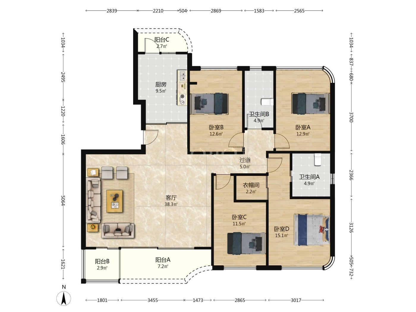 成都绿城凤栖鹭鸣二手房房源图片