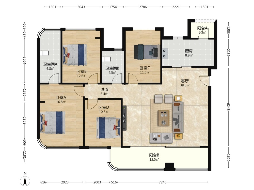 成都绿城凤栖鹭鸣二手房房源图片