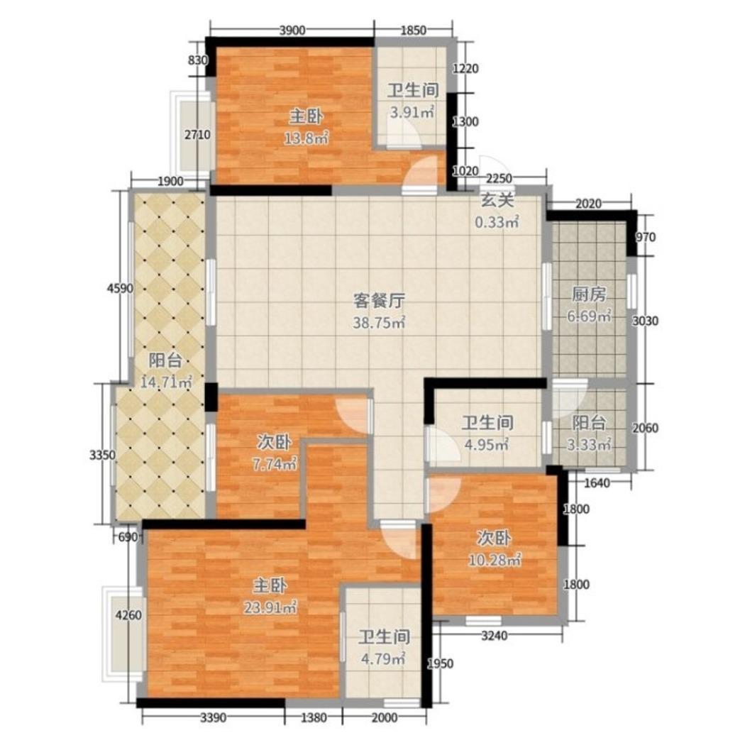 苏州公园天下二手房房源图片