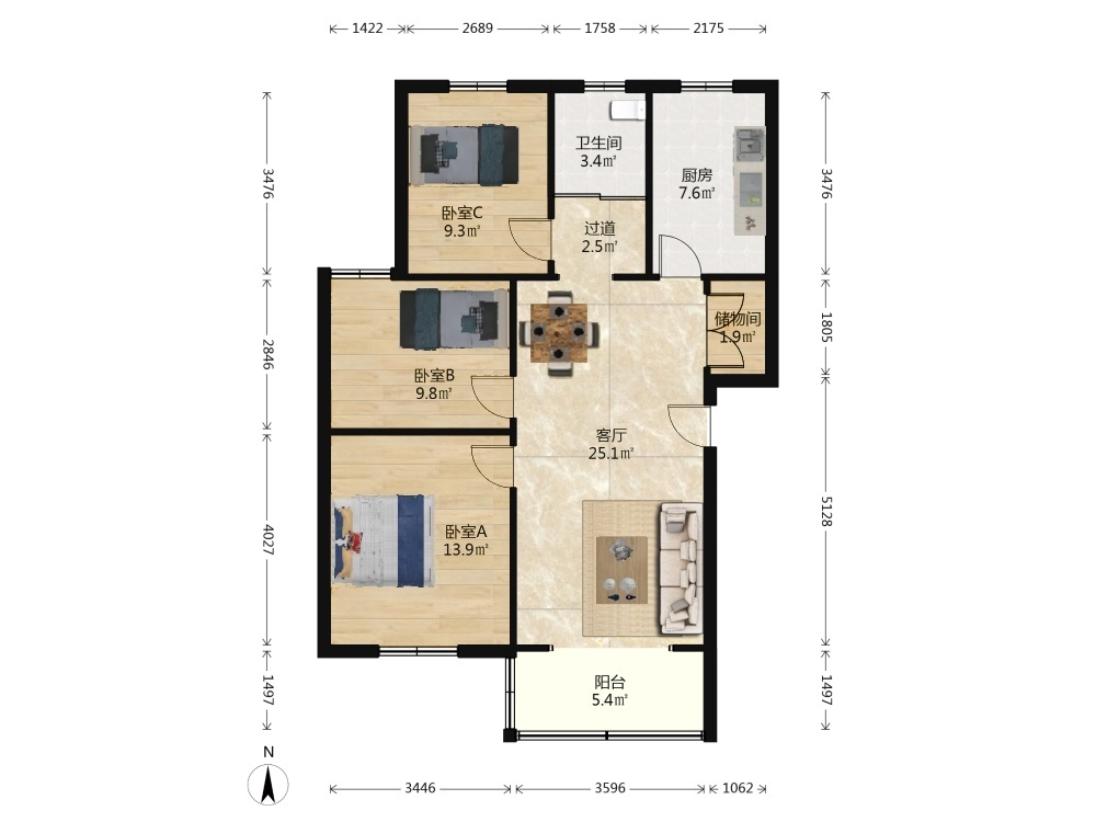 南京金盛公寓二手房房源图片