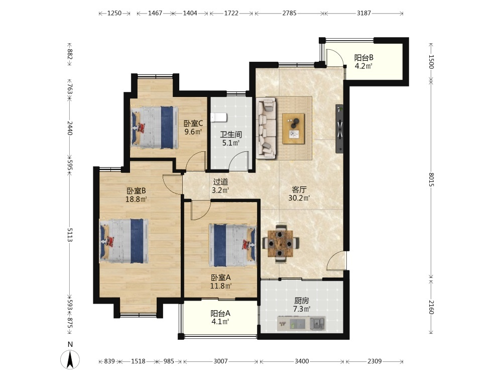 南京21世纪国际公寓东区二手房房源图片