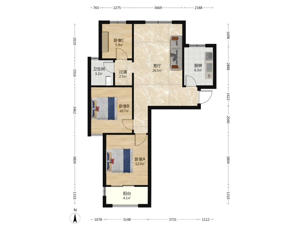 南京湖西雅居西苑二手房房源图片