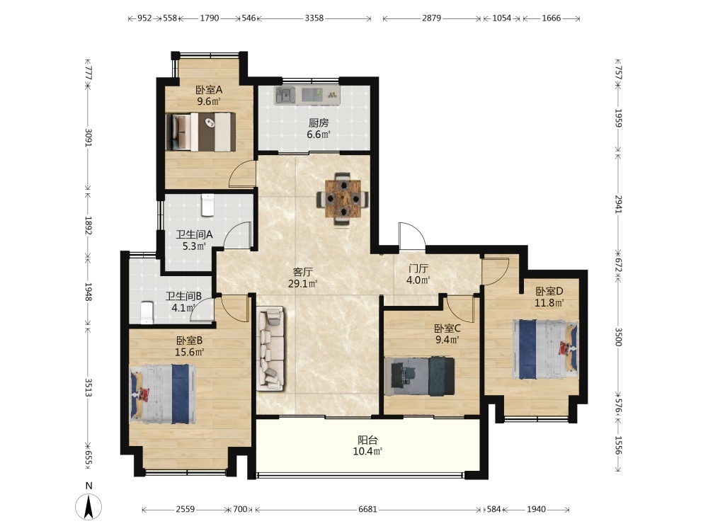 南京万科翡翠滨江二手房房源图片