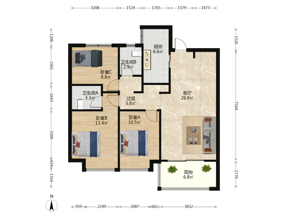南京海峡城云玺湾二手房房源图片