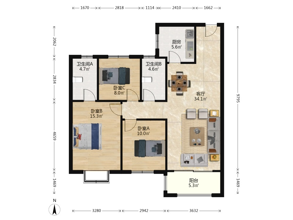 南京江宁金茂悦二手房房源图片