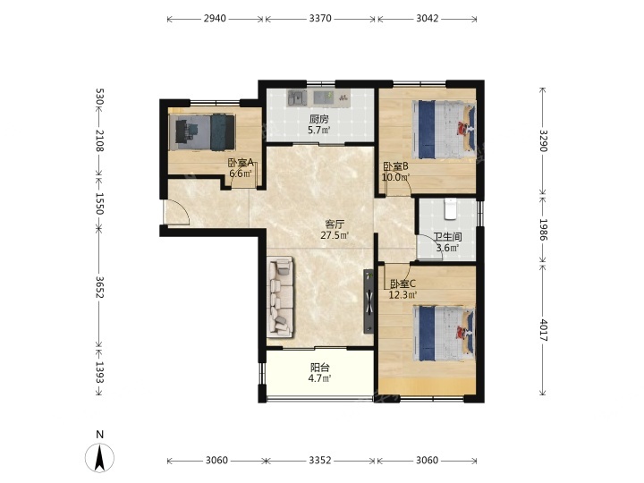 南京中航樾公馆二手房房源图片