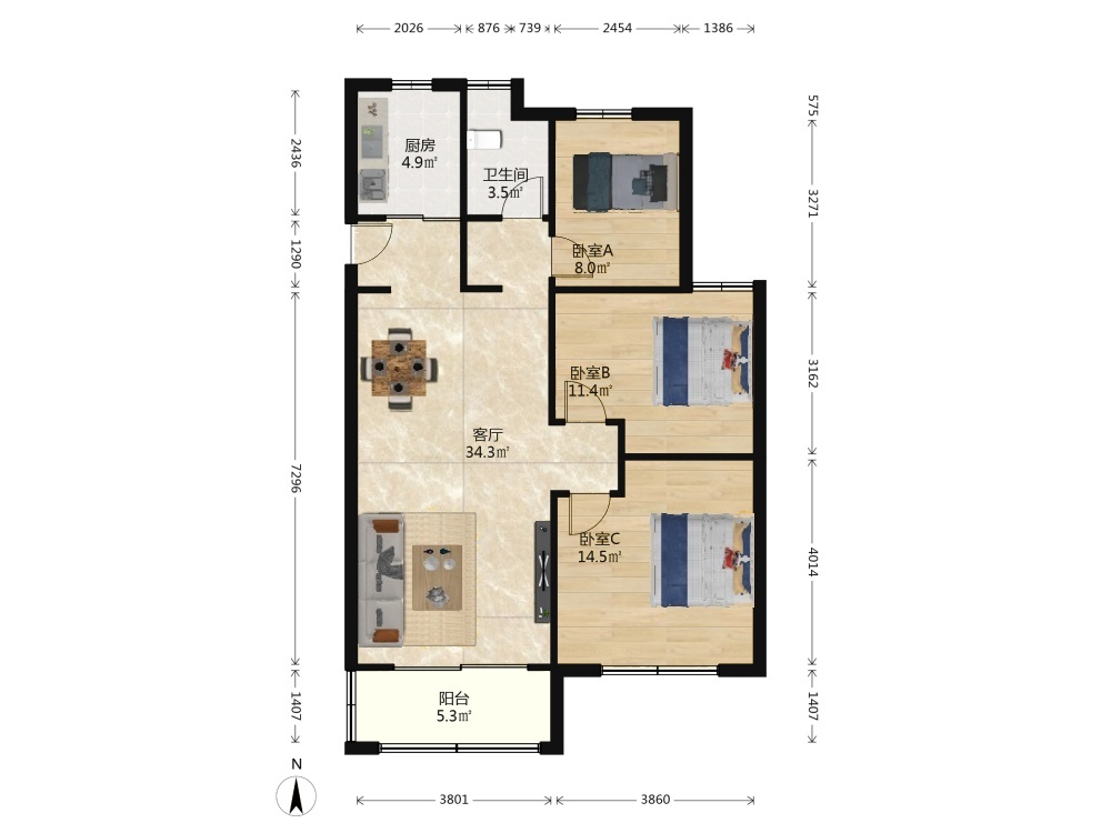 南京泥塘新苑二手房房源图片