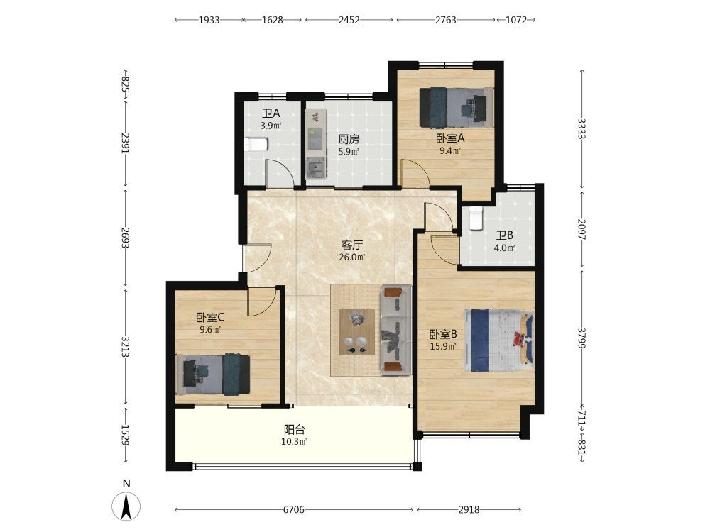 南京中海和山二手房房源图片