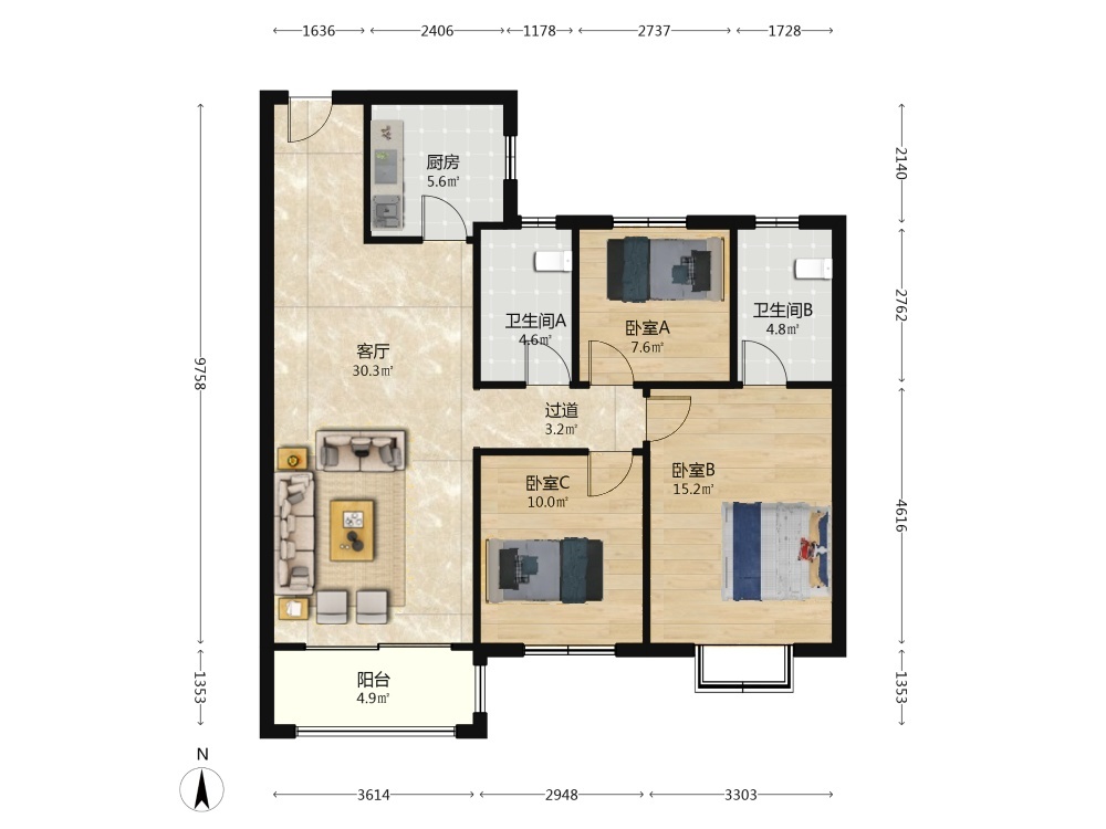 南京江宁金茂悦二手房房源图片