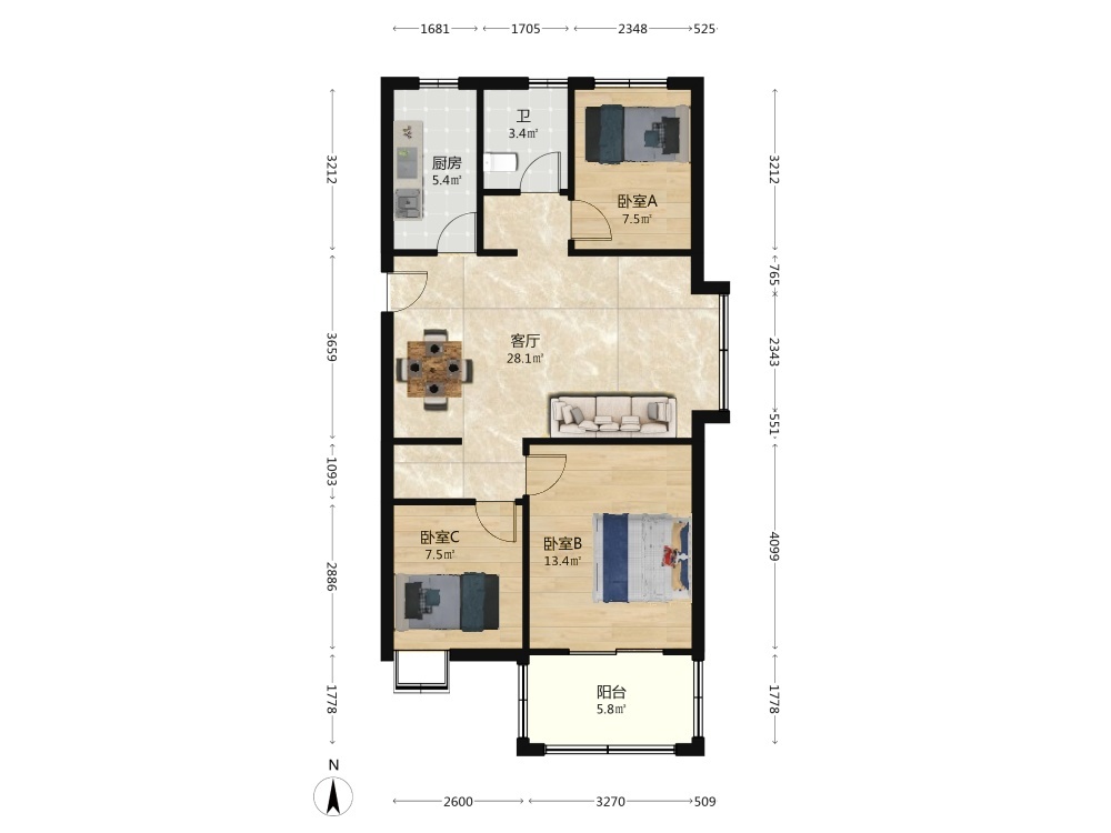 南京万裕龙庭水岸二手房房源图片