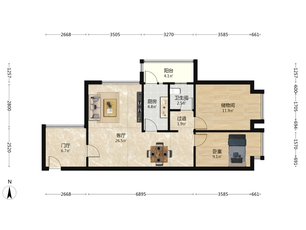 南京21世纪国际公寓西区二手房房源图片