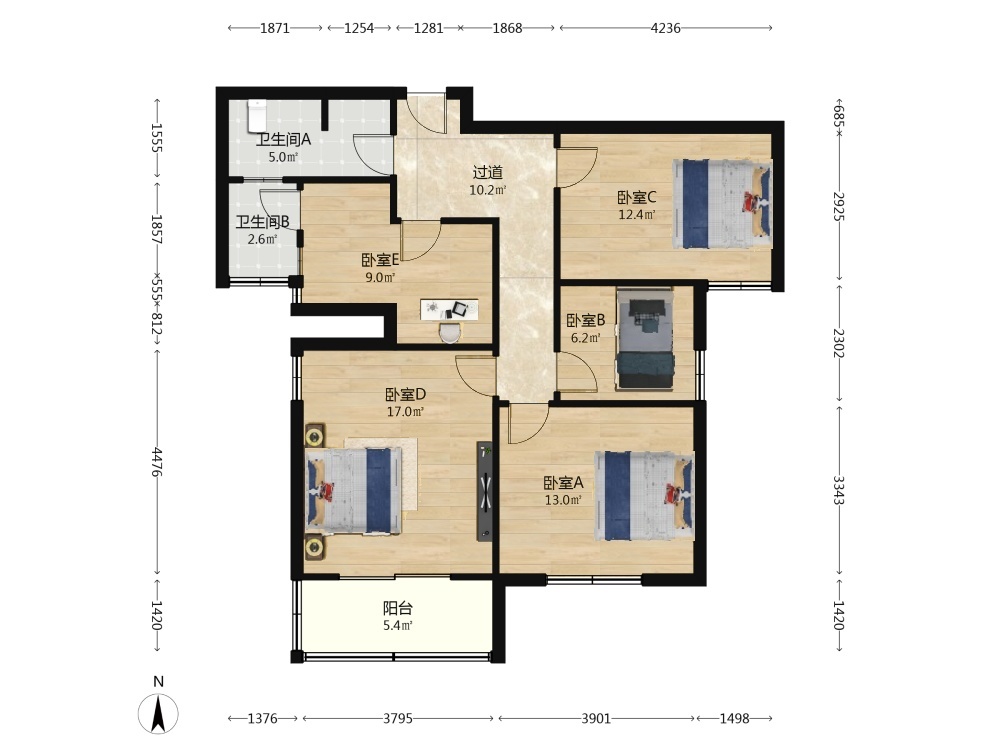 南京泥塘新苑二手房房源图片