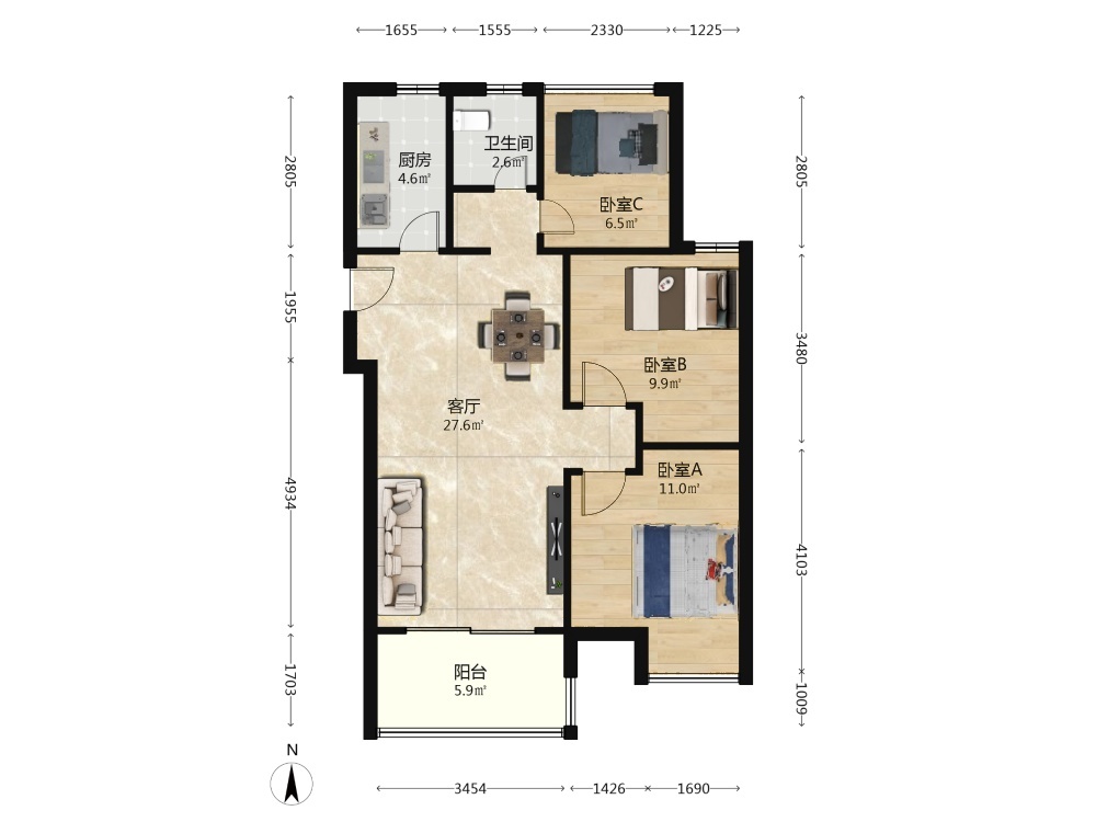 南京保利中央公园东苑二手房房源图片