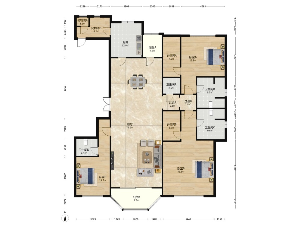 南京万达公馆二手房房源图片