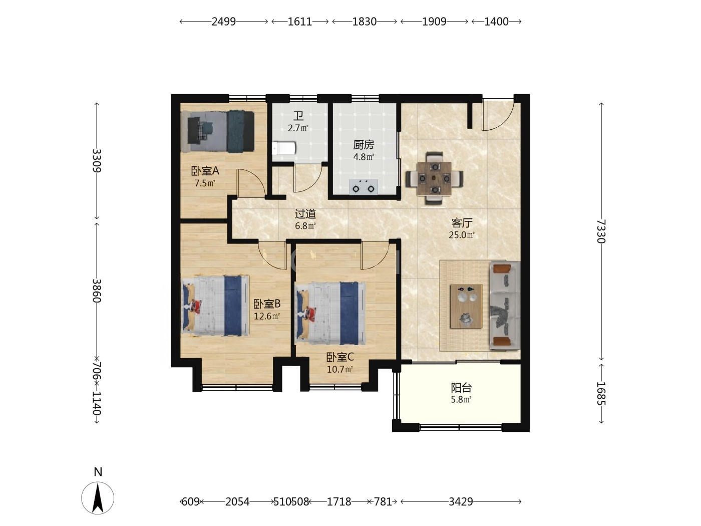 南京五矿澜悦溪山二手房房源图片