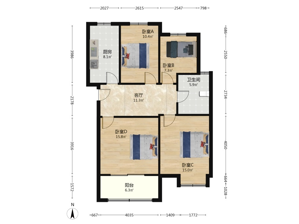 南京上坊新城二手房房源图片
