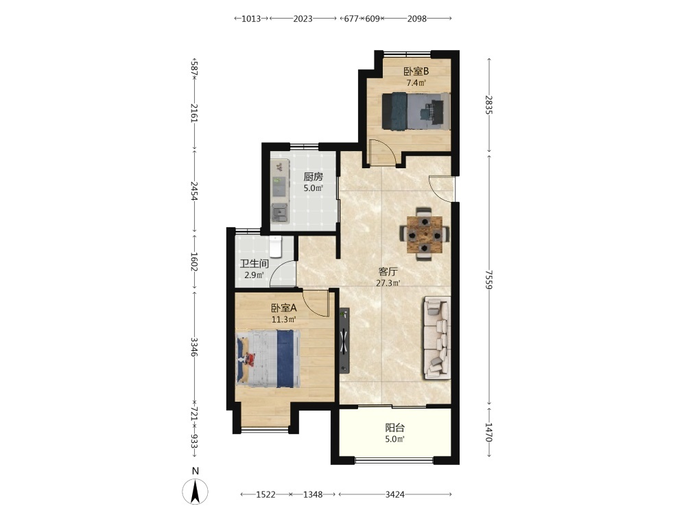 南京万科金域蓝湾二手房房源图片
