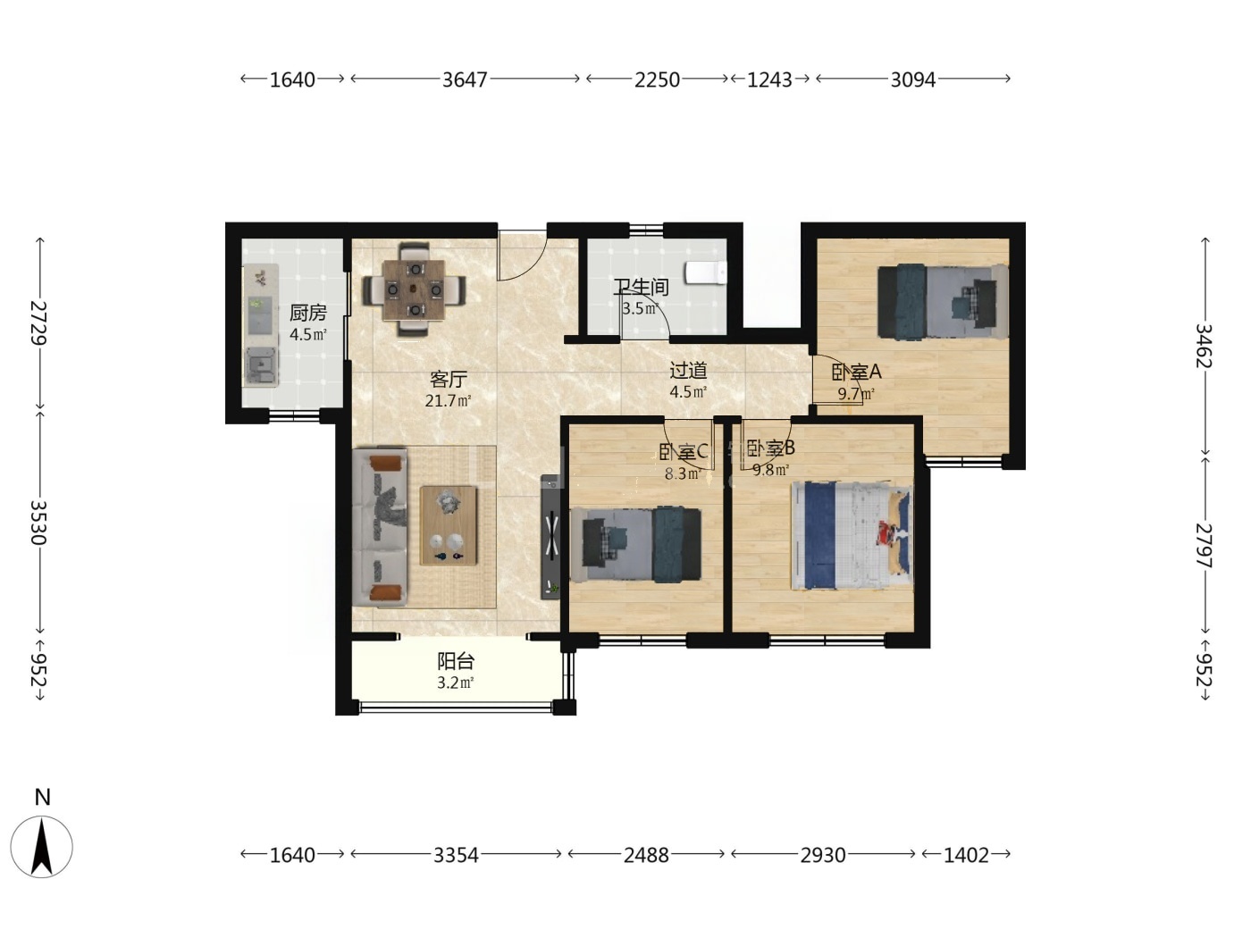南京中航樾公馆二手房房源图片