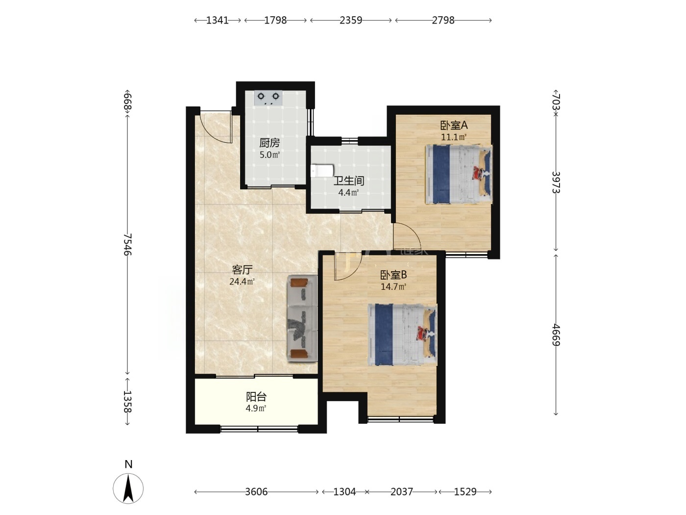 南京上坊新城二手房房源图片