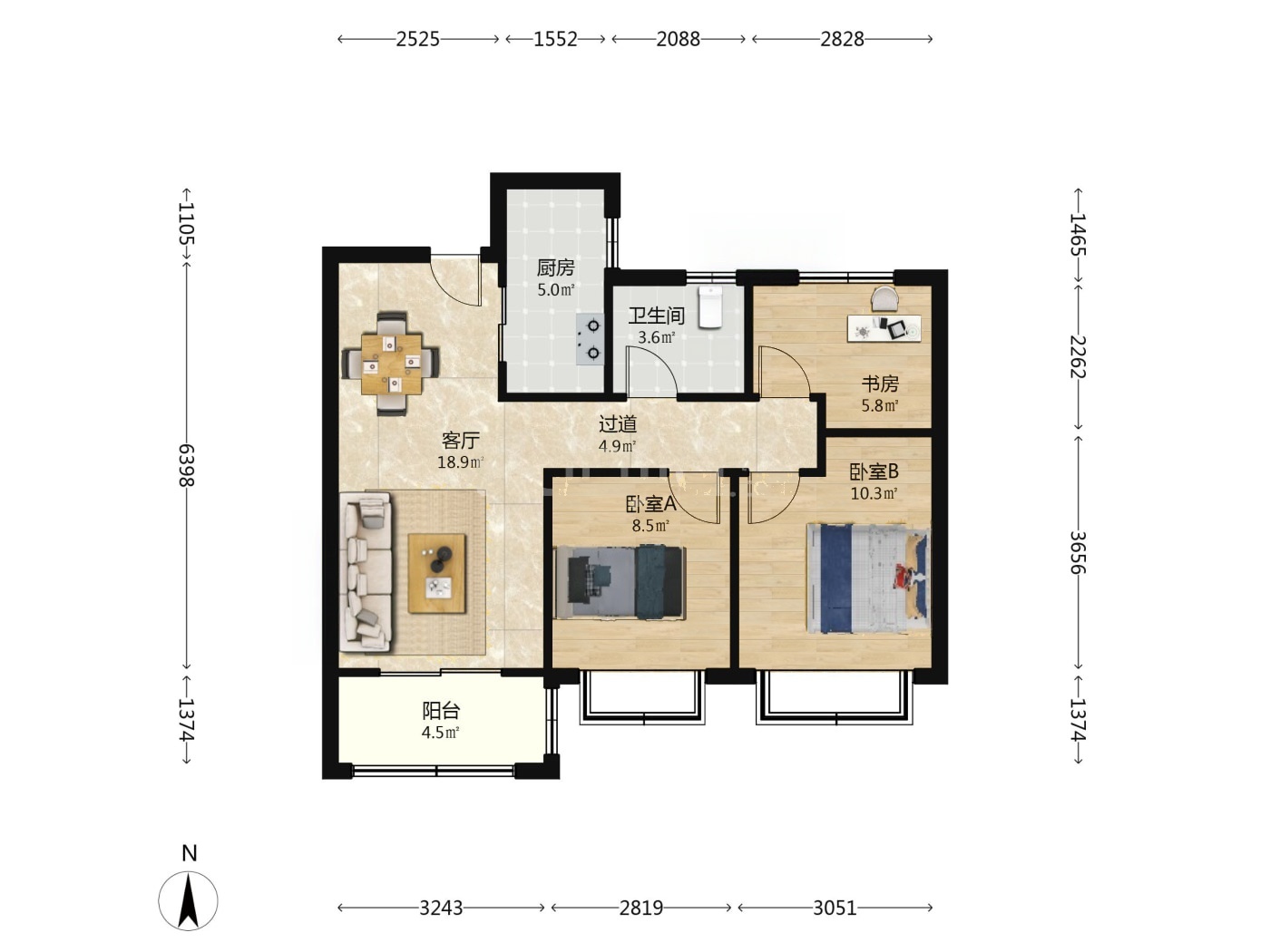 南京东城金茂悦Ⅱ期二手房房源图片