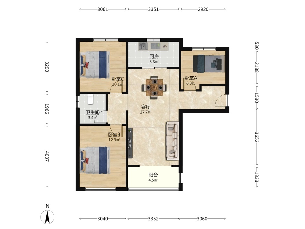 南京中航樾公馆二手房房源图片
