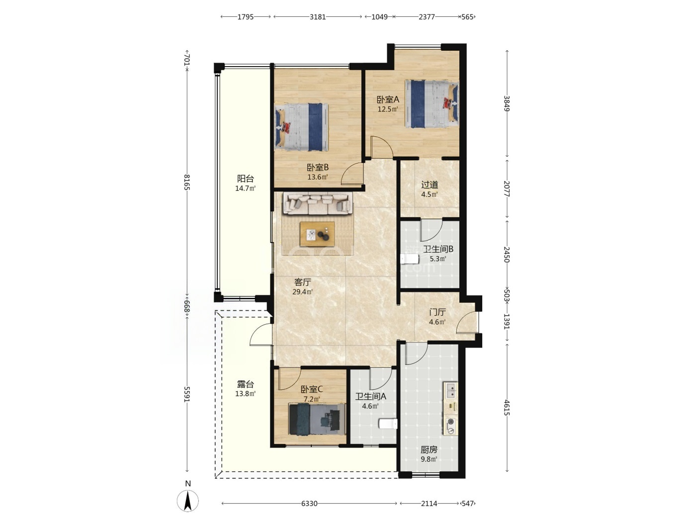 南京万科九都荟二手房房源图片