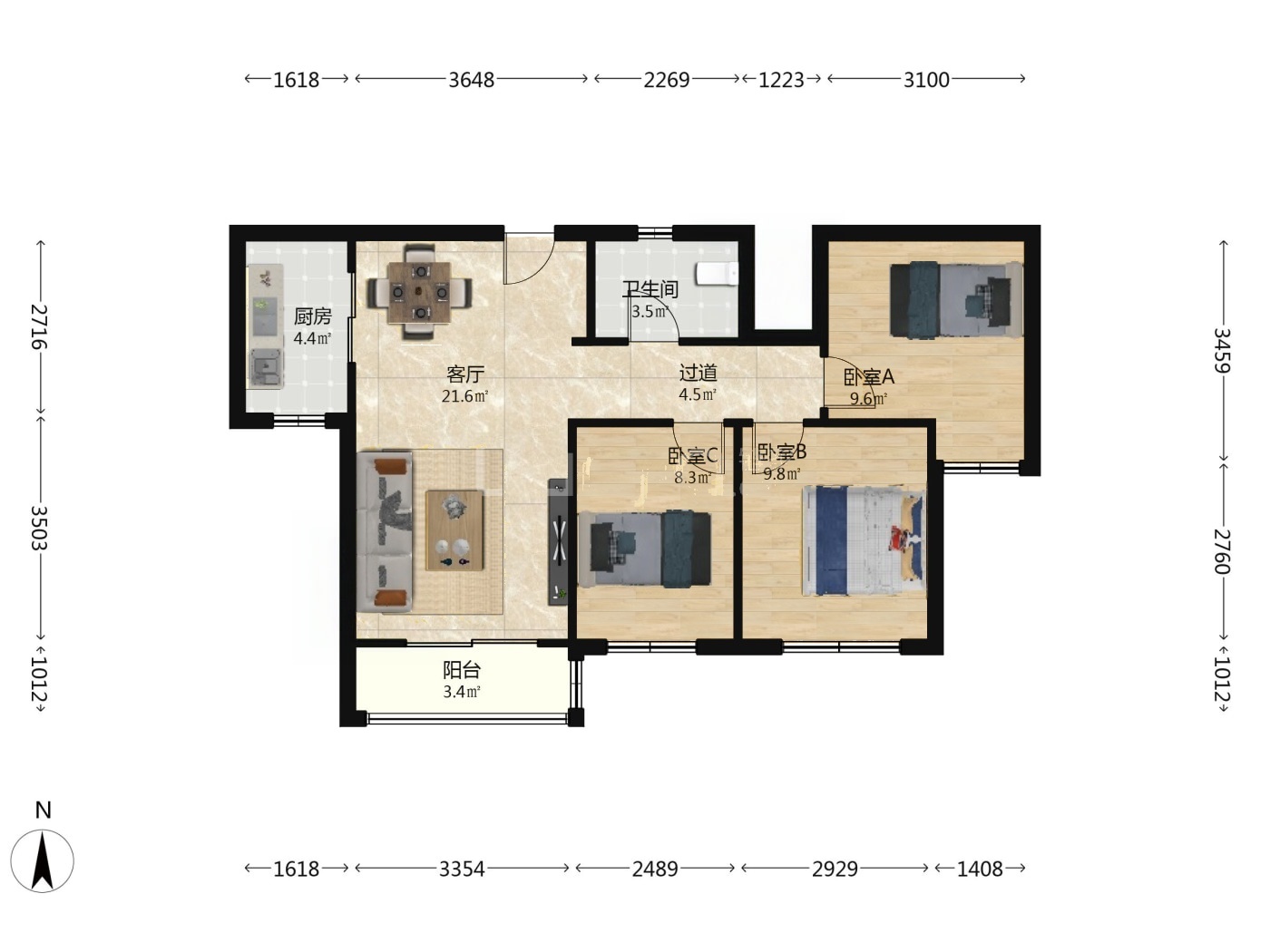南京中航樾公馆二手房房源图片