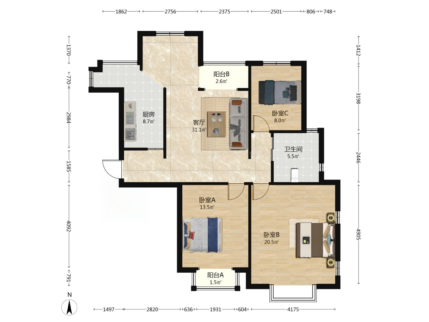 南京青山湾花园二手房房源图片