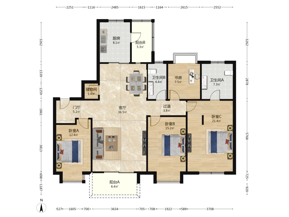 南京万科金域蓝湾二手房房源图片