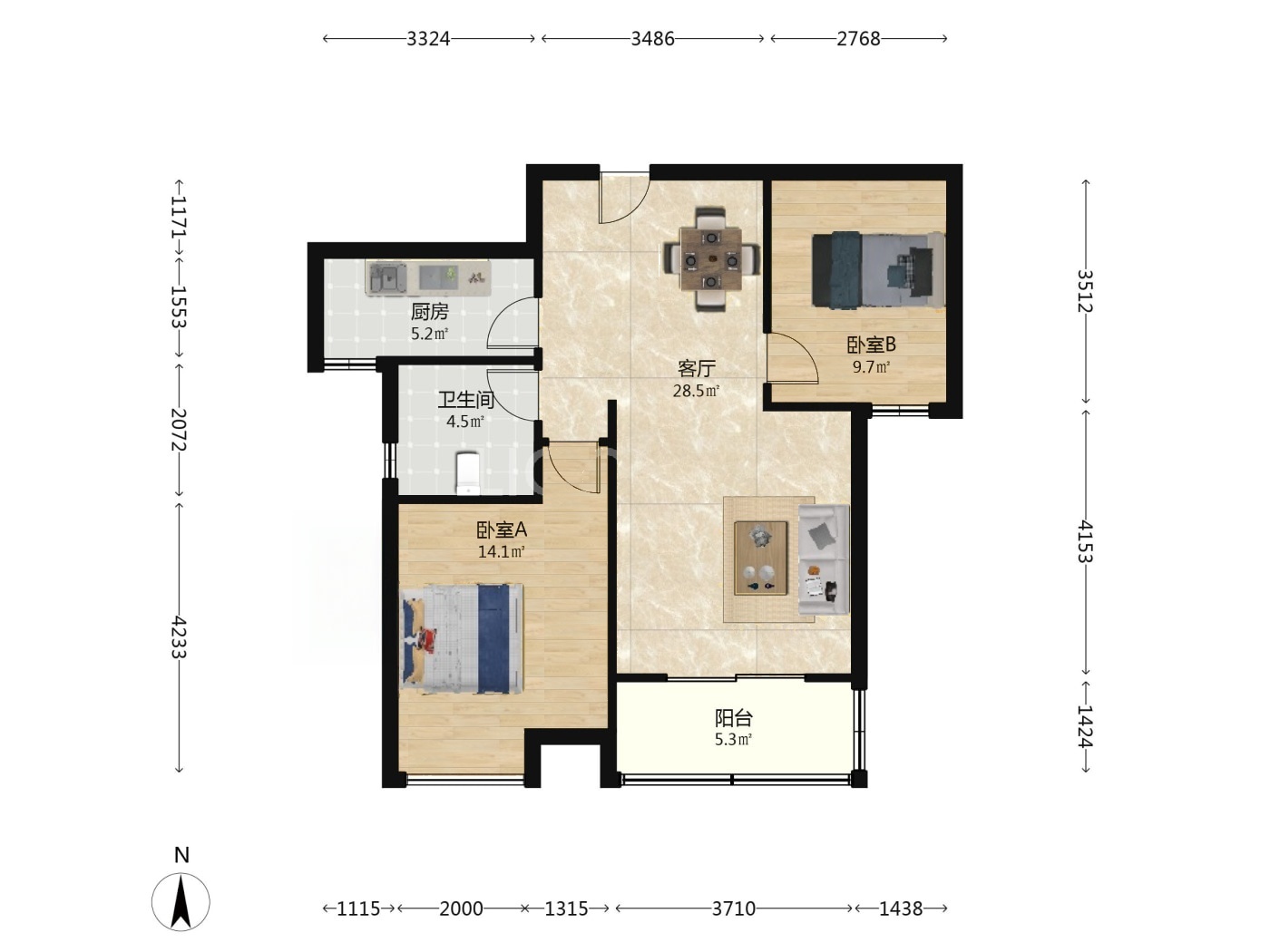 南京万科金域蓝湾二手房房源图片