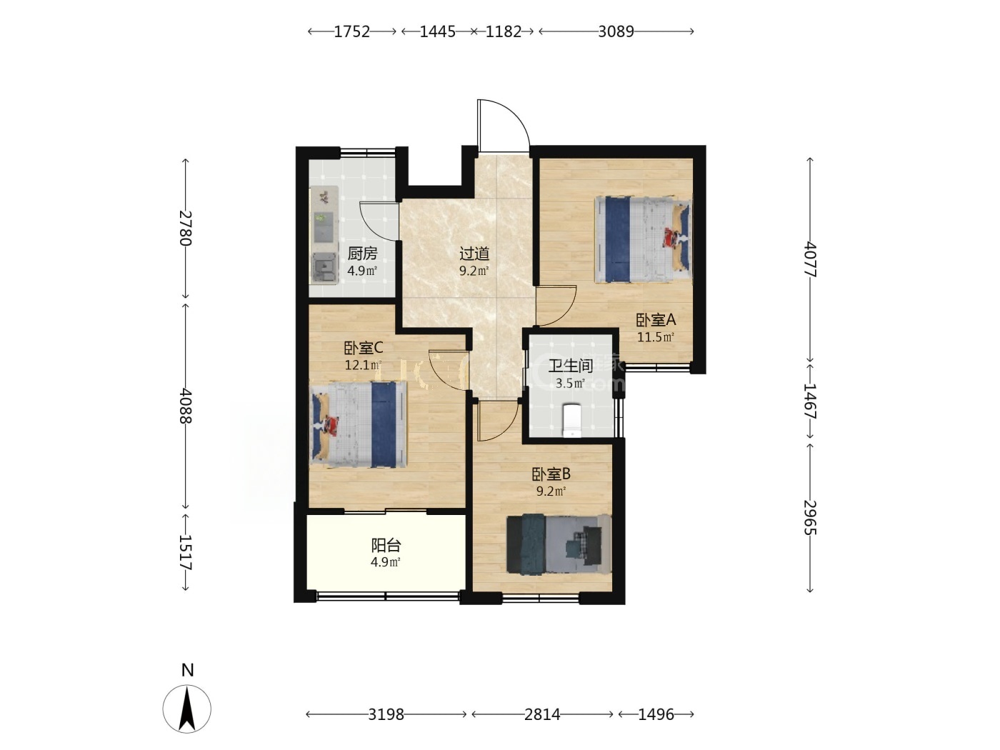 南京岗山佳苑二手房房源图片