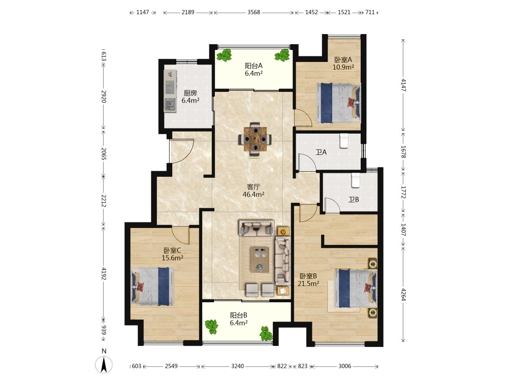 南京保利紫荆公馆二手房房源图片